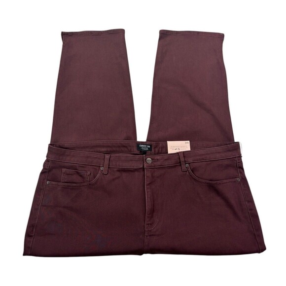 NYDJ Curves 360 Women's Plus Size 24 SHORT Slim Straight Ankle Jeans Stretch NWT - Picture 3 of 16